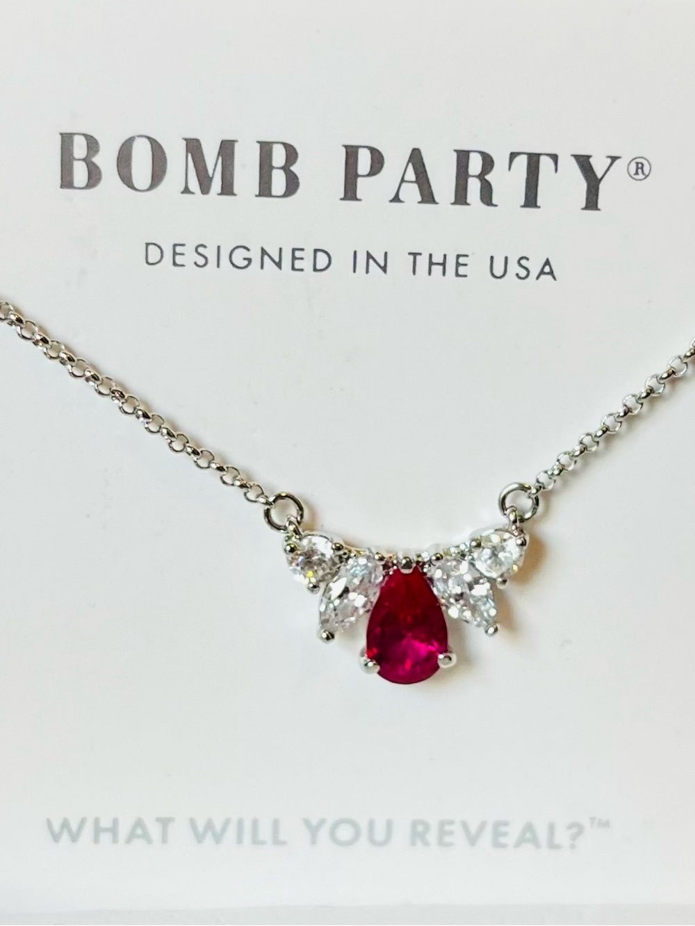 Bomb Party Retro July 2023 Birthday My Path Is Clear Necklace